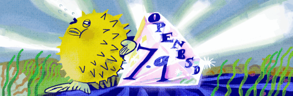 OpenBSD 7.9 Puffy dude